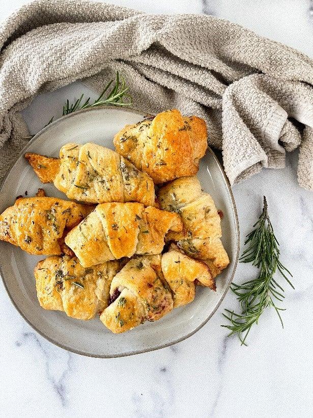 our rosemary crescent rolls