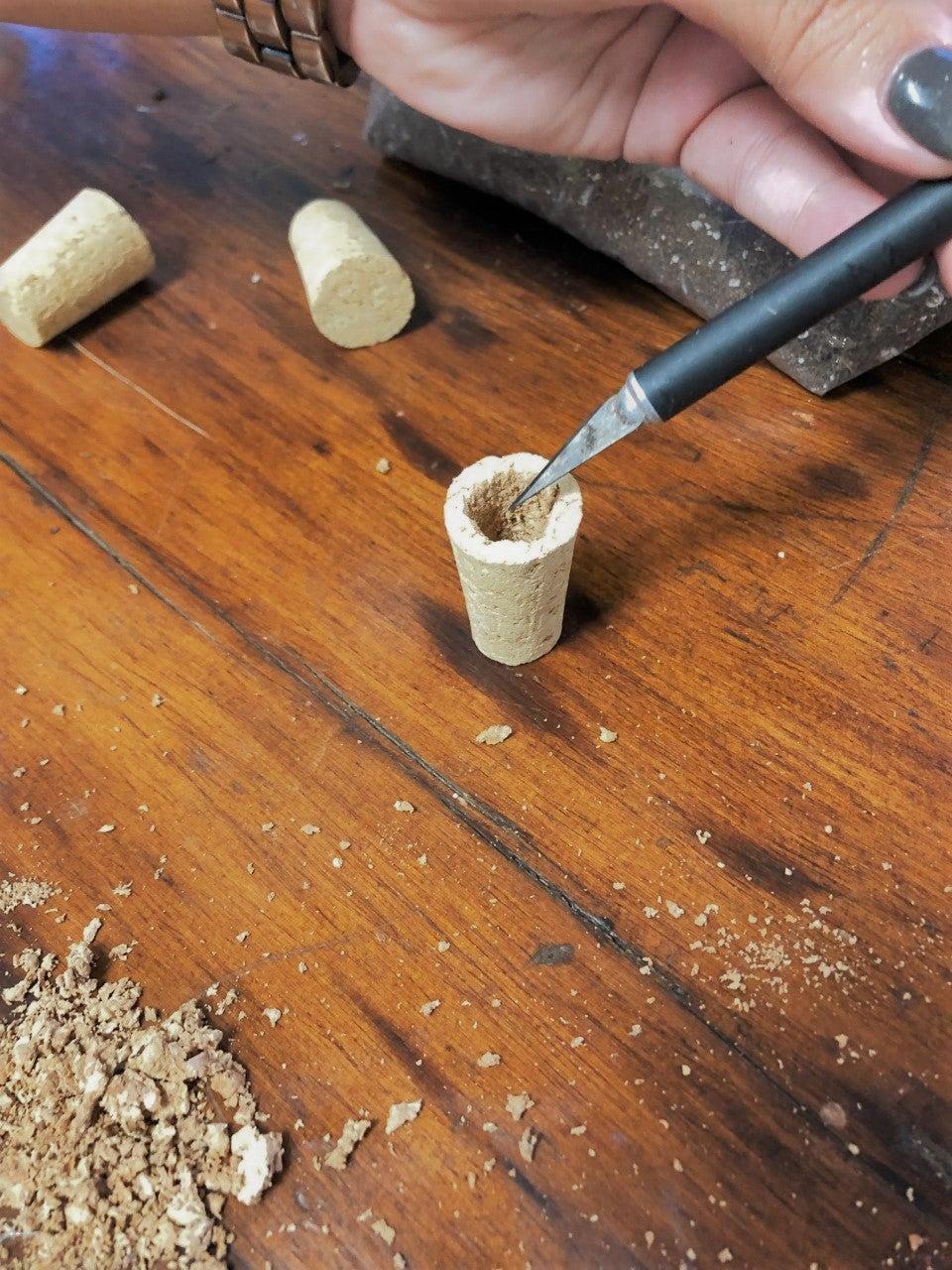 diy cork ornament